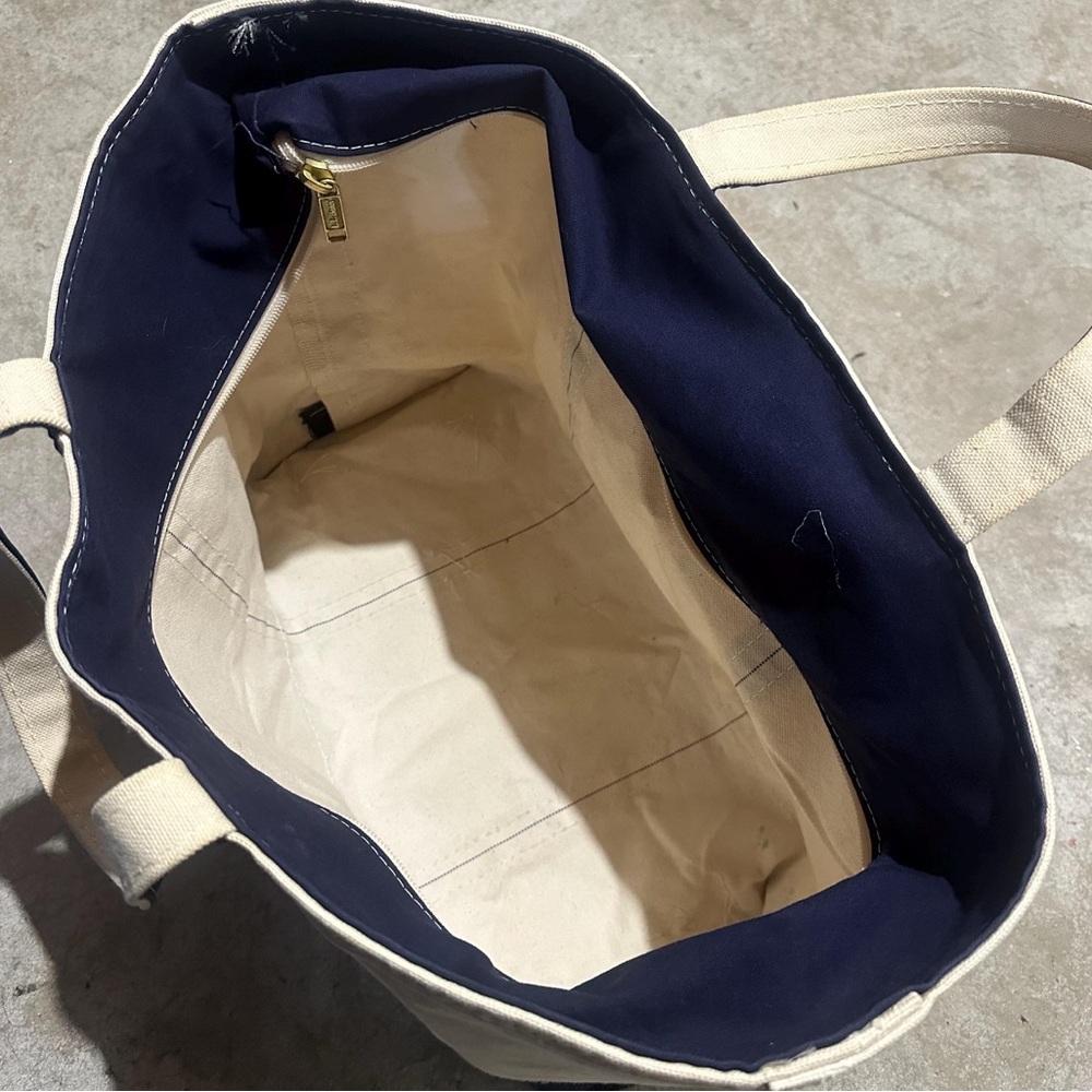 Vintage✨LL Bean USA Boat and Tote Canvas Bag Medium 1980s EUC! Y2K MAINE - Picture 2 of 8